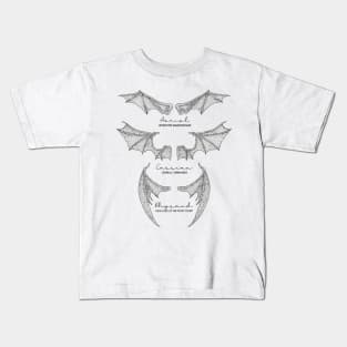 Batboys - Rhysand, Cassian, Azriel Wingspan Design Kids T-Shirt